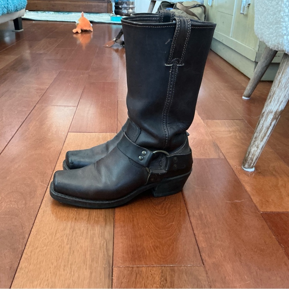 Frye Brown Heeled Boots - Picture 2 of 6